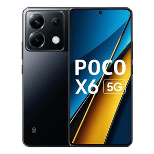 Celular Xiaomi Poco X6 5G 256GB, 12GB RAM, cámara principal 64MP+8MP+2MP, frontal 16MP, 6.67", negro