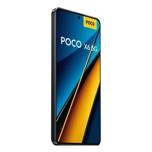 Celular Xiaomi Poco X6 5G 256GB, 12GB RAM, cámara principal 64MP+8MP+2MP, frontal 16MP, 6.67", negro