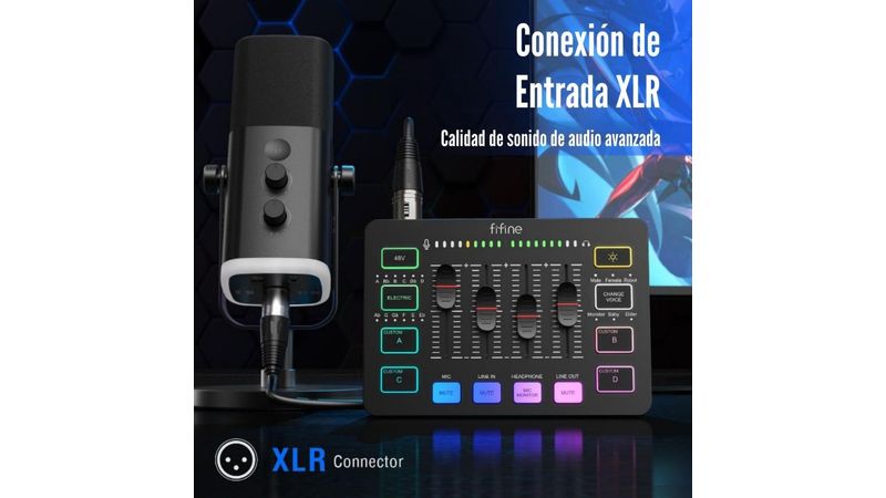 Comprar Fifine SC3 - Mezclador audio - Entrada XLR - Negro