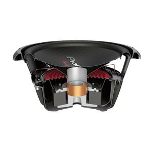 Subwoofer Pioneer TS-W312D4, 1600 watts, doble bobina, frecuencia 20 HZ a 1.6 kHz, negro