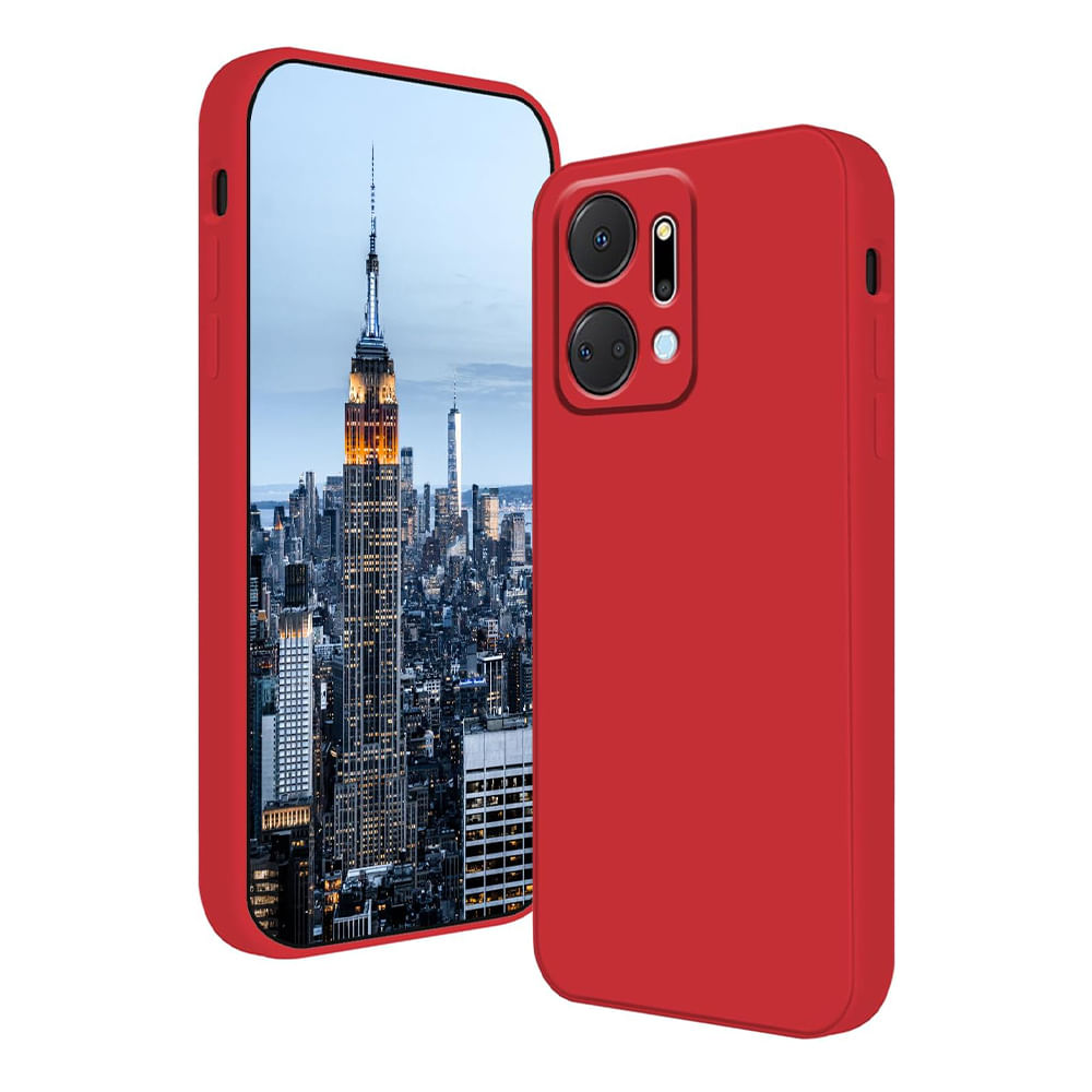 Case para Honor X7A, amortiguador de choques, de silicona, rojo