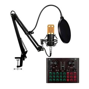 Kit de Micrófono BM 800 y Tarjeta de sonido V8 Plus de estudio