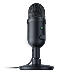 Micrófono gamer Razer Seiren V2 X conexión usb, condesador, supercardioide, 20 Hz - 20 kHz, negro