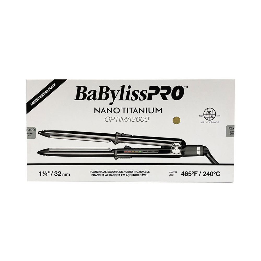 Plancha BaBylissPRO Óptima Black - Coolbox