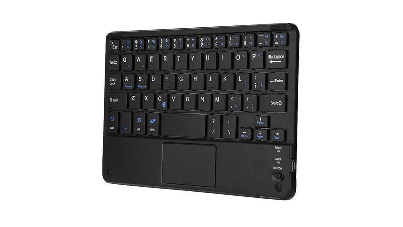 Teclado Bluetooth Zegatech Touchpad compatible con iPads Tablets Laptops Celulares Coolbox