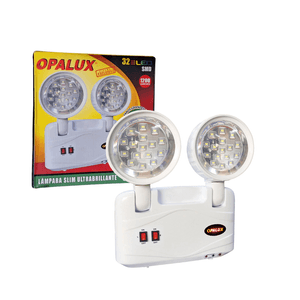Lámpara de emergencia Opalux 9101SMD hasta 9 horas de autonomía, 32 Led, 16W