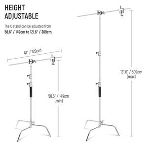 Parante Neewer C-Stand-Pie Ajustable