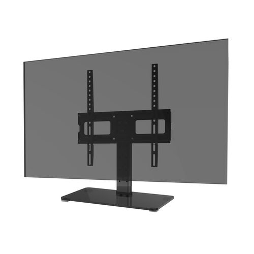 Rack base de mesa TV 32"-65" Expo Rack ERBA3265 altura regulable, 6 niveles de altura, negro