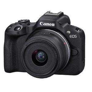 Cámara Canon EOS R50 Mirrorless con lente de 18-45 mm
