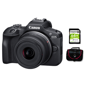 Cámara Mirrorless EOS R100 + Lente RF S 18-45mm + Kit Básico