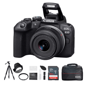 Cámara Mirrorless EOS R10 + Lente RF-S 18-45MM + Kit Ultimate