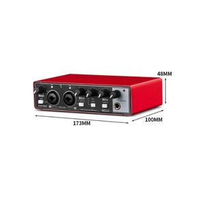 Interface de Audio para 2 Micrófonos con Phantom Power MD22