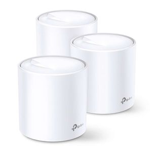 Sistema Wifi Mesh Tp-Link Deco X20 AX1800 pack x 3, doble banda, 18000 mbps, router y acces point, 2 puertos LAN, hasta 370 m2