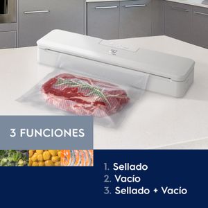 Máquina envasadora y sellado al vacío A19036301, 3 funciones, transparente