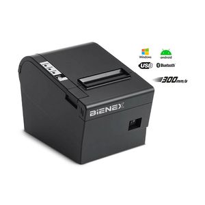 Impresora ticketera térmica Bienex 80mm, usb/bluetooth + GRATIS 5 rollos de papel térmico de 80x80mm