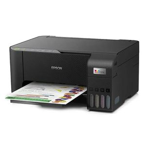 Impresora multifuncional Epson Ecotank L3250 Wi-Fi, inyección de tinta, inalámbrica,  con tanques recargables + 4 botellas de tinta