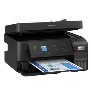 Impresora multifuncional Epson EcoTank L5590 Wi-fi/Ethernet, inalámbrica, inyección de tinta, con tanques recargables + 4 botellas de tinta