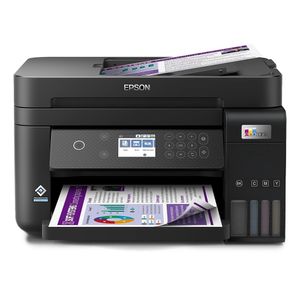 Impresora multifuncional Epson Ecotank L6270 Wi-Fi, Dúplex, ADF Red, inyección de tinta, con tanques recargables