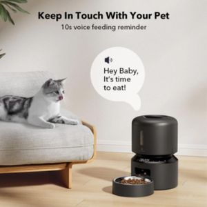 Comedero automático Petlibro para mascotas, capacidad 3 litros, negro