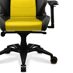 Silla gamer Lamborghini Veneno Lite carga máx. 120kg, inclinación 180°, amarillo