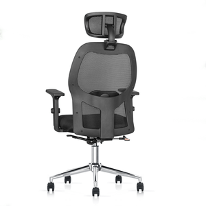 Silla ergonómica Decorplas Lyon Ejecutiva, soporte lumbar regulable, inclinación, tapiz de tela, capacidad máx. 120 kg, negro