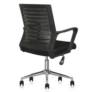 Silla ergonómica Decorplas Monterrey, inclinación, tapiz de tela, capacidad máx. 100 kg, negro