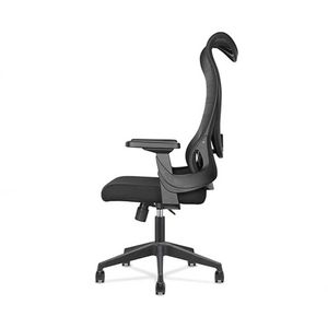 Silla ergonómica Decorplas Madrid, soporte lumbar, inclinación, tapiz de tela, capacidad máx. 120 kg, negro
