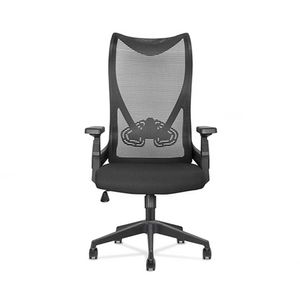 Silla ergonómica Decorplas Madrid, soporte lumbar, inclinación, tapiz de tela, capacidad máx. 120 kg, negro