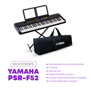 Teclado Musical Yamaha PSR-F52 Pack Portatil