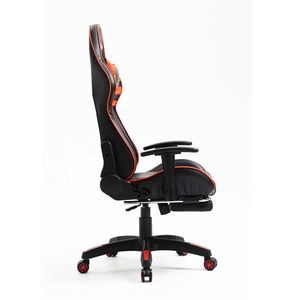 Silla Gamer Delta Zx, ergonómica, reclinable, brazos 2D, negro y rojo