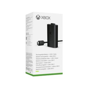 Batería recargable Xbox + cable USB-C, negro