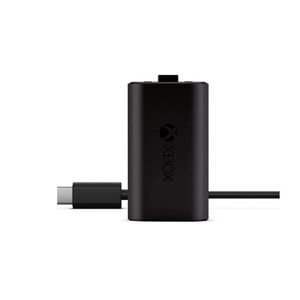 Batería recargable Xbox + cable USB-C, negro