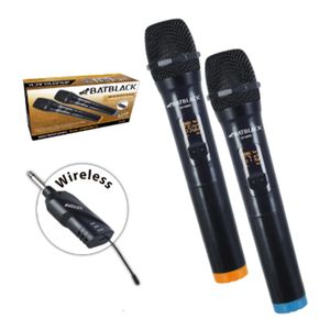Reacondicionado: Micrófono inalámbrico Batblack BT-668N Uhf Dual, cobertura 50 m