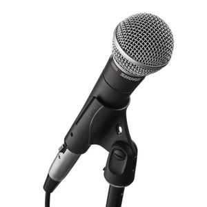 Micrófono alámbrico Shure SM58 dinámico, cardioide, conector XLR, sistema anti golpes, negro