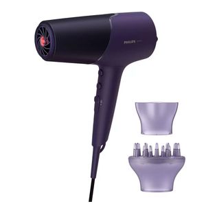 Secador de cabello Philips BHD514-00 2300W, 2 niveles de velocidad, 3 niveles de temperatura, morado