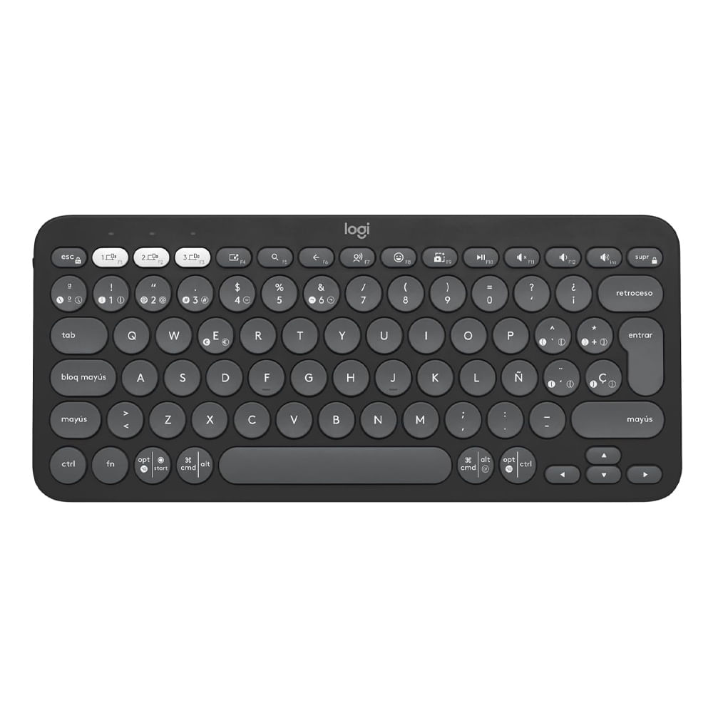 Teclado inalambrico Logitech Pebble K380 grafito Coolbox