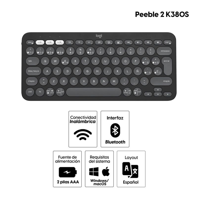 Teclado-inalambrico-Logitech-Peeble-2-K380S-negro_2