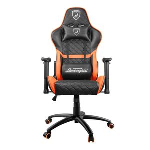 Silla Gamer Lamborghini Veneno Noctis, reclinable 180°, estructura de acero, soporte de 120 kg