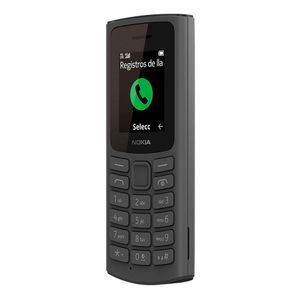 Celular Nokia 105 4G 128MB, 48MB ram, VGA, 1.8", negro