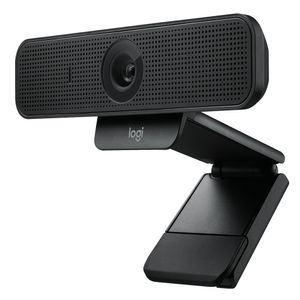Cámara web Logitech empresarial C925e FHD 1080p, conexión USB, micrófono integrado, tapa de privacidad, cable 1.83 m, negro