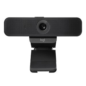 Cámara web Logitech empresarial C925e FHD 1080p, conexión USB, micrófono integrado, tapa de privacidad, cable 1.83 m, negro