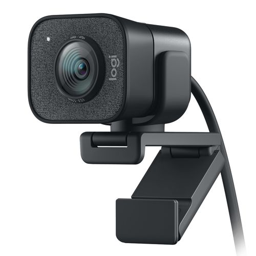 Cámara web Logitech Streamcam Plus FHD 1080p, conexión USB Tipo-C, micrófono integrado, cable 1.5 m, negro
