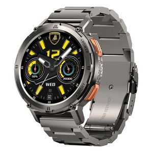 Smartwatch Lamborghini Aventador Cerchio Metal pantalla AMOLED 1.43", resistente al agua 5 ATM, batería hasta 15 días, 70 modos deportivos, plateado