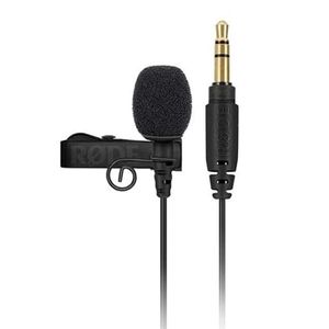 Micrófono pechero para wireless Lavalier Go Rode, omnidireccional, negro