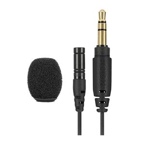 Micrófono pechero para wireless Lavalier Go Rode, omnidireccional, negro