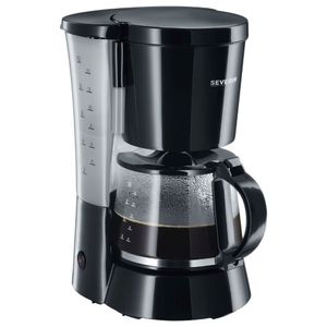 Cafetera de filtro Severin KA 4478 800W, capacidad 10 tazas, negro