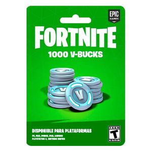 Tarjeta de regalo Fortnite 1000 Pavos Global Epic Games digital