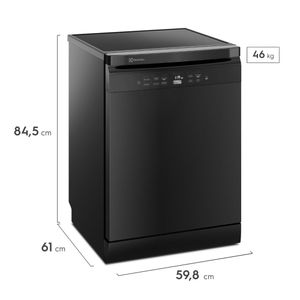 Lavavajillas Electrolux Freestanding EHFE14T2MSBXB capacidad 14 sets, panel digital, negro