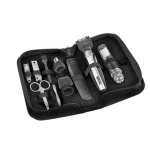 Kit recortador de cabello para viaje Walh 05604-208 inalámbrico, acero inoxidable, negro