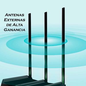 Router TP-Link C58HP, inalámbrico 2,4 GHz, dual band AC1350, negro